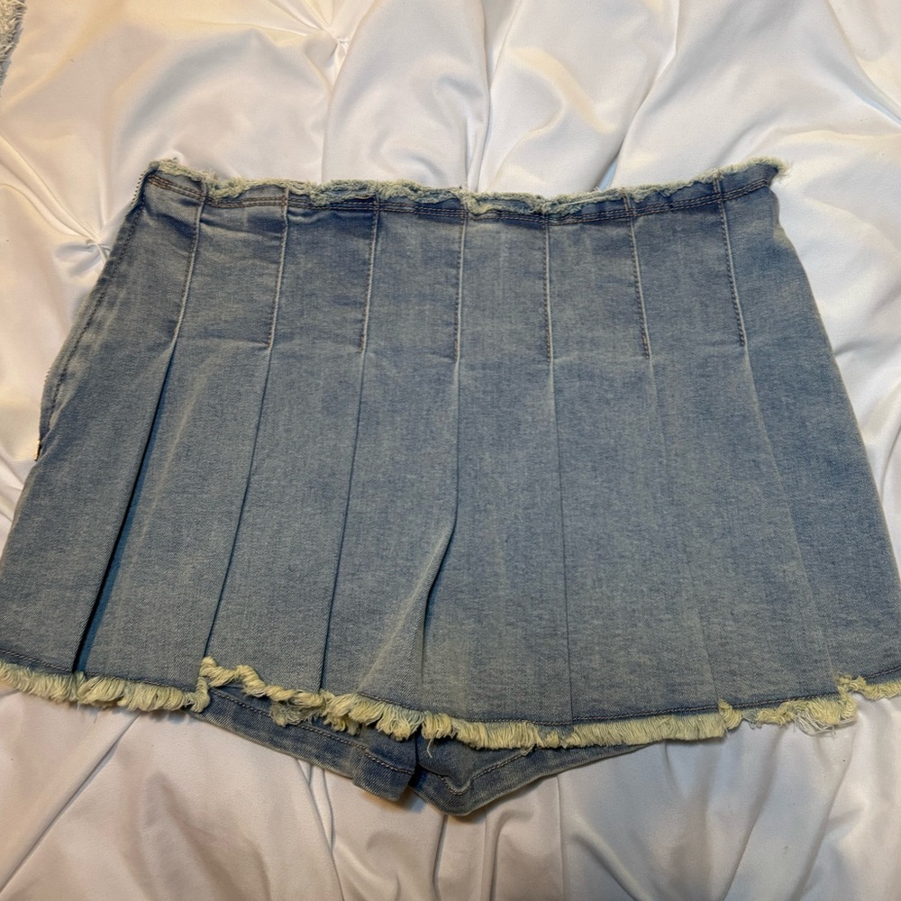 Mini Jean Skort